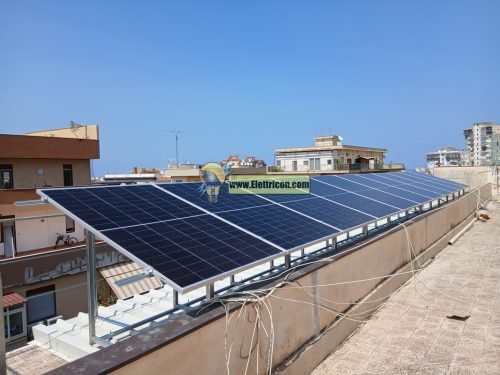 Impianto Fotovoltaico a Palermo 5Kw senza accumulo, 9°Piano